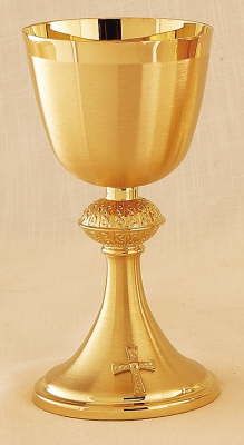Gold Chalice With Scale Paten